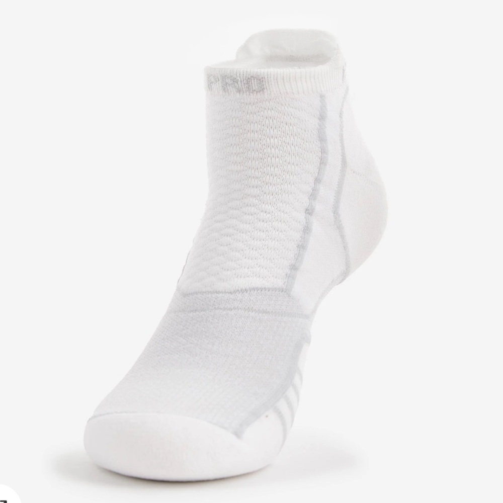 Thor-Lo Experia PROLITE Ultra-Light Cushion No Show Tab Rocket Grip (White) New